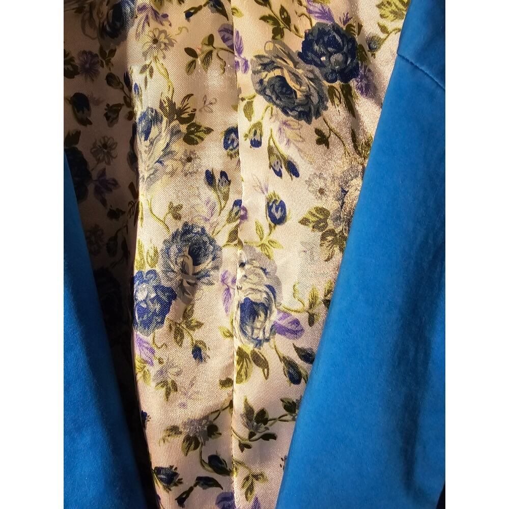 Tailored Recreation Premium Mens Jacket Blazer Medium Blue Floral Lining View 6